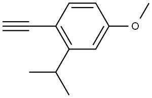 1-乙炔基-2-异丙基-4-甲氧基苯 结构式