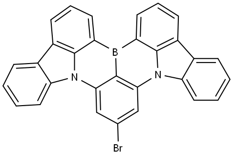 2,6-BIS(9H-CARBAZOL-9-YL)BORON-BR 结构式