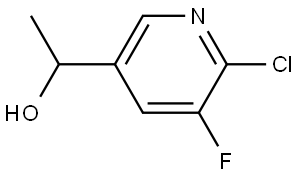 6-Chloro-5-fluoro-α-methyl-3-pyridinemethanol 结构式