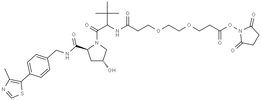 VHL-PEG2-NHS ESTER 结构式