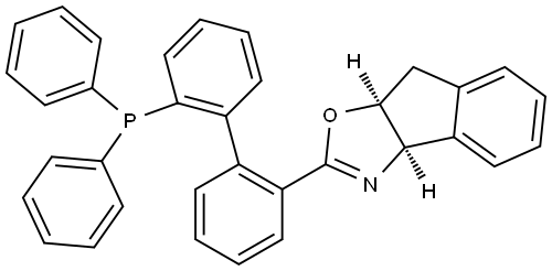 (3AR,8AS)-2-(2'-(二苯基膦基)-[1,1'-联苯]-2-基)-3A,8A-二氢-8H-茚并[1,2-D]恶唑 结构式
