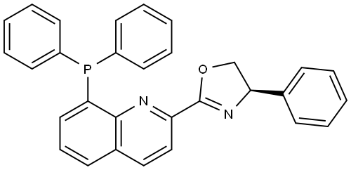 (R)-2-(8-(二苯基膦基)喹啉-2-基)-4-苯基-4,5-二氢恶唑 结构式