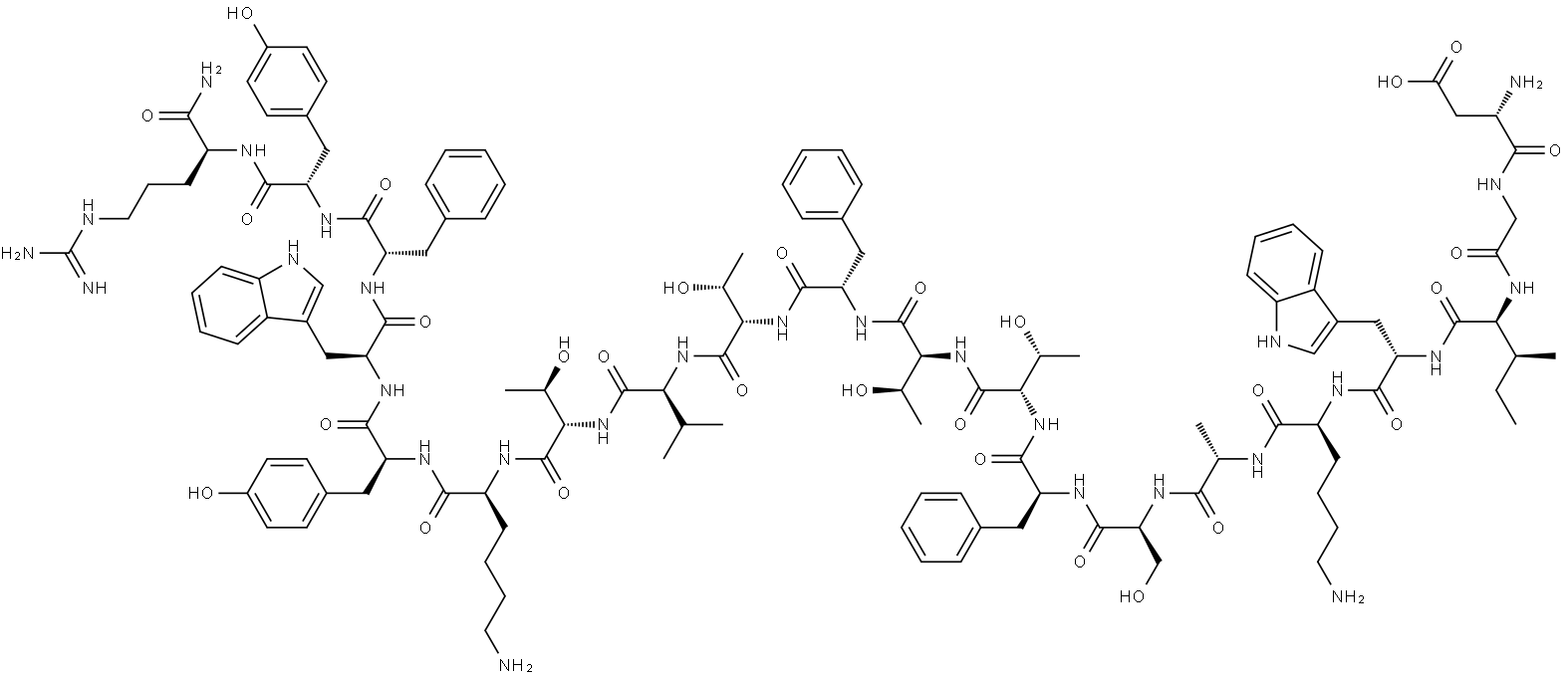 逆转多器官衰老相关有害变化多肽CAVEOLIN-1 SCAFFOLDING DOMAIN PEPTIDE 结构式