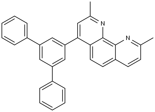 4-([1,1': 3',1-三苯基]-5-基)一2,9-=甲基-1,10-菲罗啉 结构式