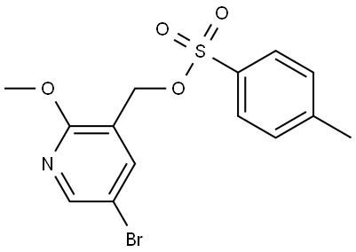 3-Pyridinemethanol, 5-bromo-2-methoxy-, 3-(4-methylbenzenesulfonate) 结构式