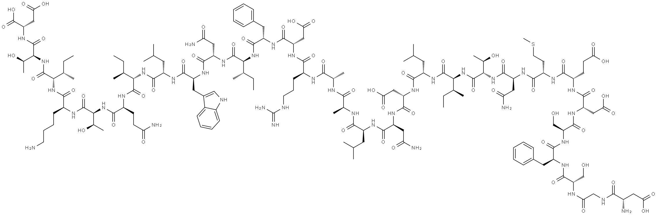 GLP-2(3-33) 结构式