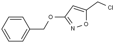 5-(氯甲基)-3-(苯甲氧基)异噁唑 结构式