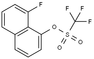 8-氟萘-1-基三氟甲磺酸酯 结构式
