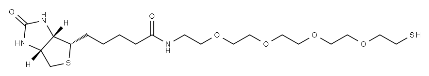 生物素-四聚乙二醇-巯基 结构式