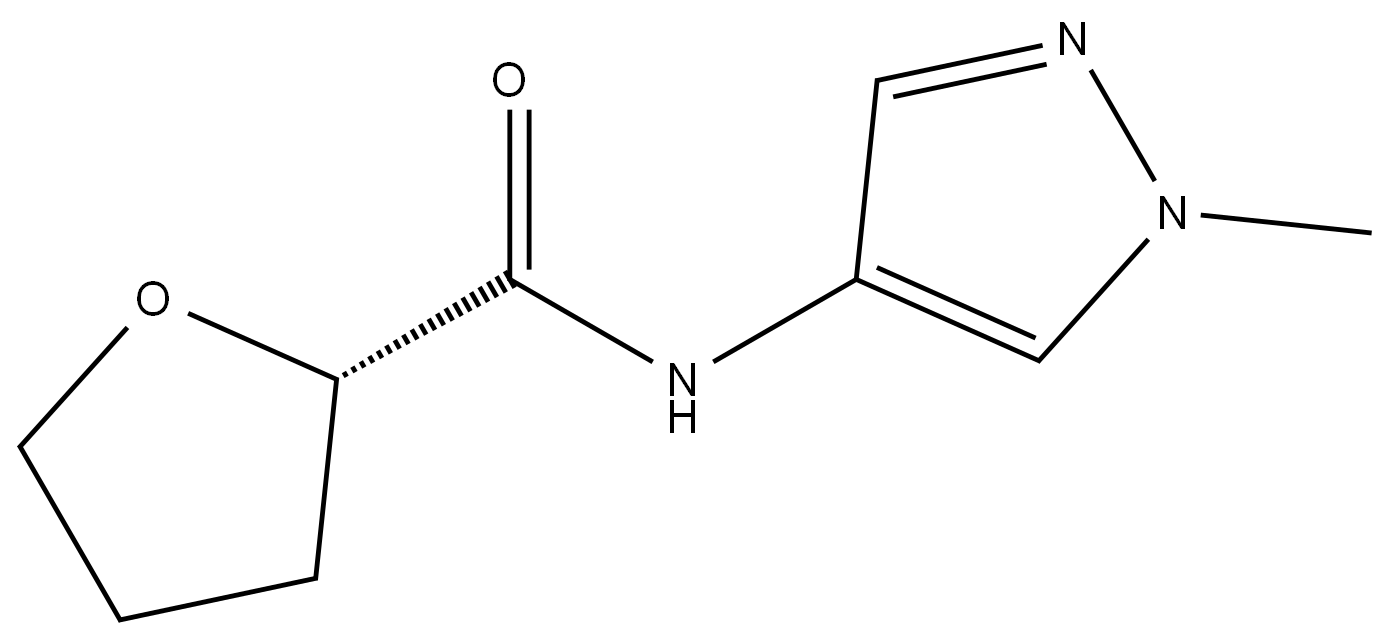 (S)-N-(1-methyl-1H-pyrazol-4-yl)tetrahydrofuran-2-carboxamide 结构式