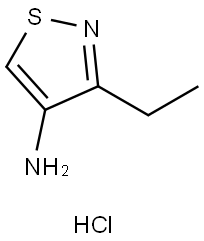 3-乙基异噻唑-4-胺(盐酸盐) 结构式
