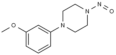 1-(3-甲氧基苯基)-4-亚硝基哌嗪 结构式