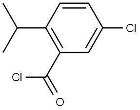 5-chloro-2-isopropylbenzoyl chloride 结构式