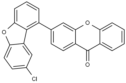 9H-Xanthen-9-one, 3-(8-chloro-1-dibenzofuranyl)- 结构式