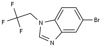 5-溴-1-(2,2,2-三氟乙基)-1H-苯并[D]咪唑 结构式