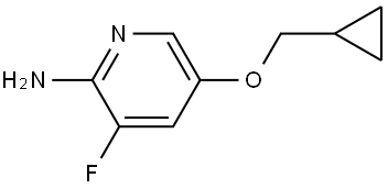 5-(环丙基甲氧基)-3-氟吡啶-2-胺 结构式