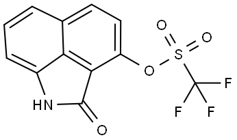 1,2-Dihydro-2-oxobenz[cd]indol-3-yl 1,1,1-trifluoromethanesulfonate 结构式