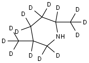 2,5-bis(methyl-d3)piperidine-2,3,3,4,4,5,6,6-d8 结构式