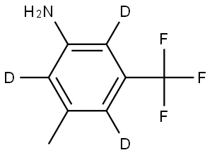 3-methyl-5-(trifluoromethyl)benzen-2,4,6-d3-amine 结构式