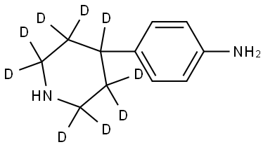 4-(piperidin-4-yl-2,2,3,3,4,5,5,6,6-d9)aniline 结构式