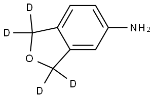 1,3-dihydroisobenzofuran-1,1,3,3-d4-5-amine 结构式