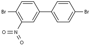 4,4'-dibromo-3-nitro-1,1'-biphenyl 结构式