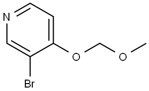 3-溴-4-(甲氧基甲氧基)吡啶 结构式