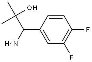 (R)-1-amino-1-(3,4-difluorophenyl)-2-methylpropan-2-ol 结构式