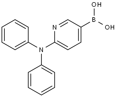 B-[6-(Diphenylamino)-3-pyridinyl]boronic acid 结构式