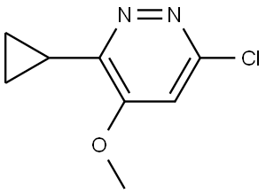 6-氯-3-环丙基-4-甲氧哒嗪 结构式