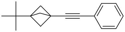1-(tert-butyl)-3-(phenylethynyl)bicyclo[1.1.1]pentane 结构式