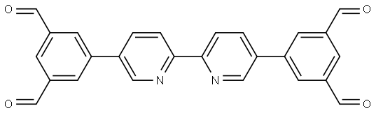 5,5'-([2,2'-BIPYRIDINE]-5,5'-DIYL)DIISOPHTHALALDEHYDE 结构式