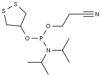 2-氰基乙基 1,2-二硫杂环戊烷-4-基 二异丙基膦酰基RAMI二TE 结构式