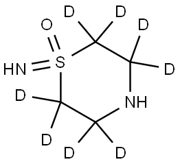 1-imino-thiomorpholine 1-oxide-2,2,3,3,5,5,6,6-d8 结构式