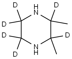 2,3-dimethylpiperazine-2,3,5,5,6,6-d6 结构式