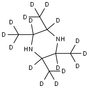 2,3,5,6-tetrakis(methyl-d3)piperazine-2,3,5,6-d4 结构式