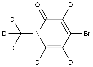 4-bromo-1-(methyl-d3)pyridin-2(1H)-one-3,5,6-d3 结构式
