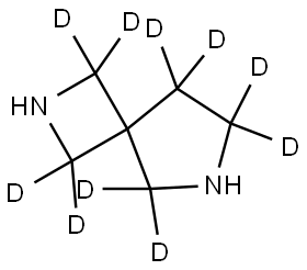 2,6-diazaspiro[3.4]octane-1,1,3,3,5,5,7,7,8,8-d10 结构式