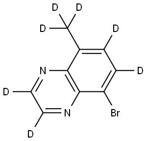 5-bromo-8-(methyl-d3)quinoxaline-2,3,6,7-d4 结构式