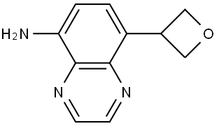 8-(oxetan-3-yl)quinoxalin-5-amine 结构式