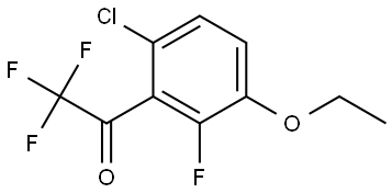 1-(6-CHLORO-3-ETHOXY-2-FLUOROPHENYL)-2,2,2-TRIFLUOROETHAN 结构式