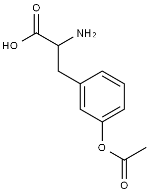 3-[3-(acetyloxy)phenyl]-2-aminopropanoic acid 结构式