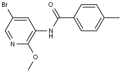 N-(5-Bromo-2-methoxy-3-pyridinyl)-4-methylbenzamide 结构式