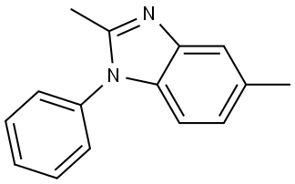 2,5-dimethyl-1-phenyl-1H-benzo[d]imidazole 结构式