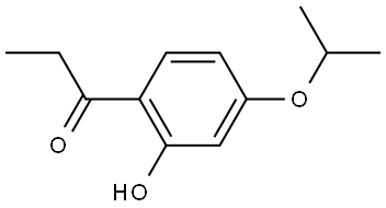 1-[2-Hydroxy-4-(1-methylethoxy)phenyl]-1-propanone 结构式