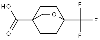 1-(三氟甲基)-2-氧杂双环[2.2.2]辛烷-4-羧酸 结构式