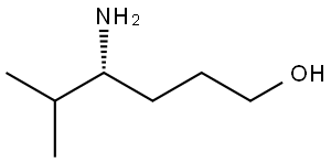 (R)-4-氨基-5-甲基己-1-醇 结构式