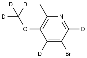 5-bromo-3-(methoxy-d3)-2-methylpyridine-4,6-d2 结构式