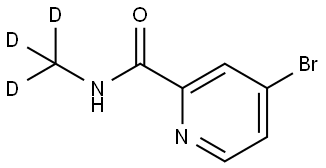 4-bromo-N-(methyl-d3)picolinamide 结构式