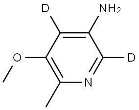 5-methoxy-6-methylpyridin-2,4-d2-3-amine 结构式